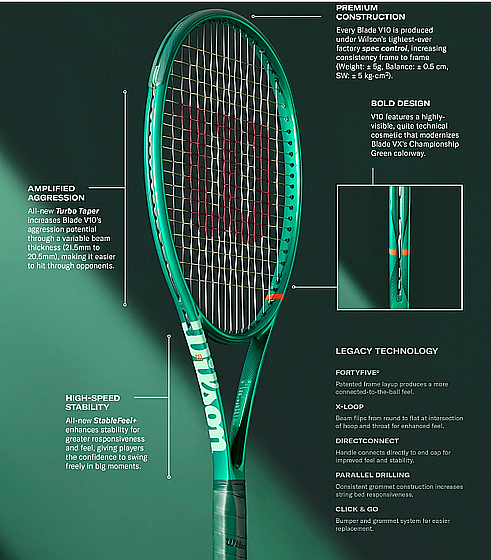 ���� ���� ������ ����� | Blade 100L V10 Tennis Racket