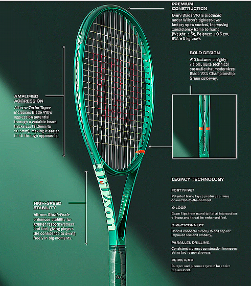 ���� ���� ������ ����� | Blade 100UL V10 Tennis Racket