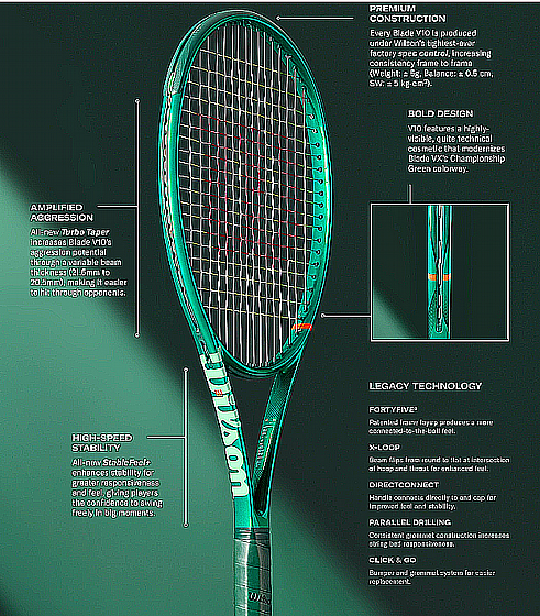 ���� ���� ������ ����� | Blade 104 V10 Tennis Racket